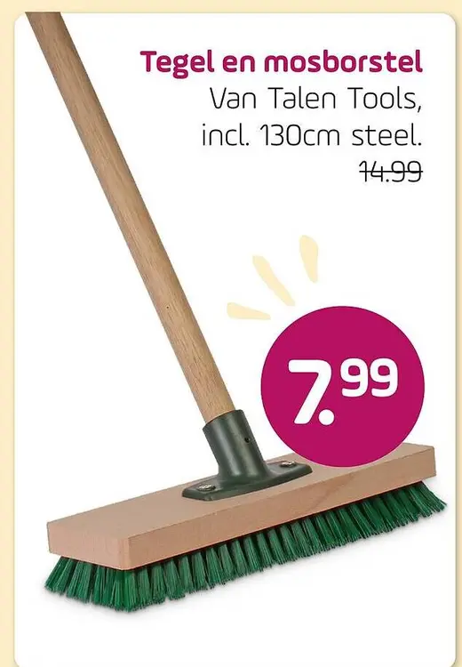 Aanbieding: Tegel en mosborstel
