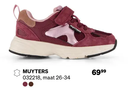 Aanbieding: Muyters Sneakers Bordeaux Suede