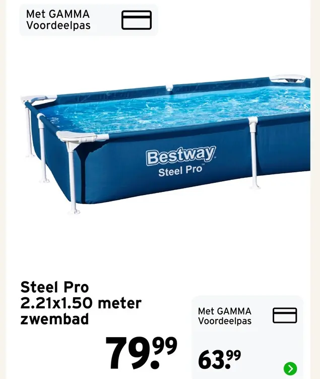 Aanbieding: Steel Pro zwembad
