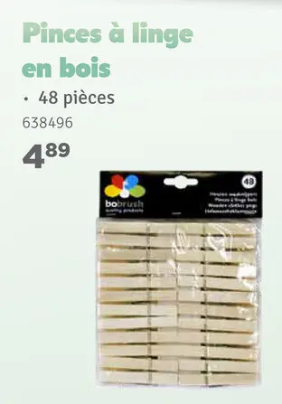 Offre: Pinces à linge en bois