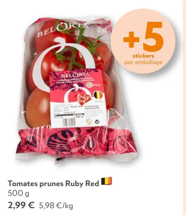 Offre: Tomates prunes Ruby Red
