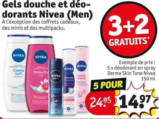 Offre: Gels douche et déodorants Nivea