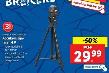 Aanbieding: Accukruislijnlaser