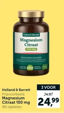 Promotie: Magnesium Citraat 100 mg