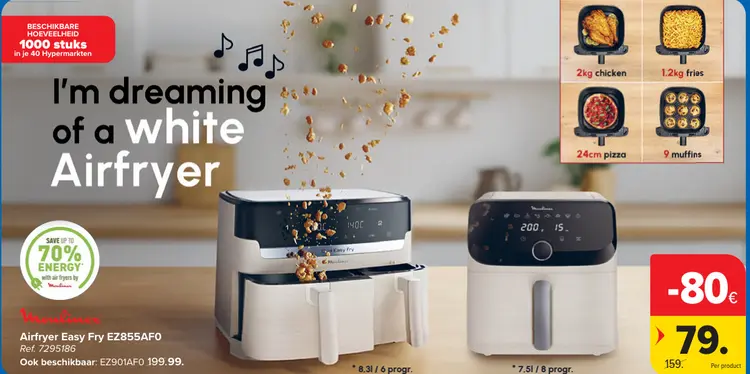 Promotie: Airfryer Easy Fry EZ855AFO