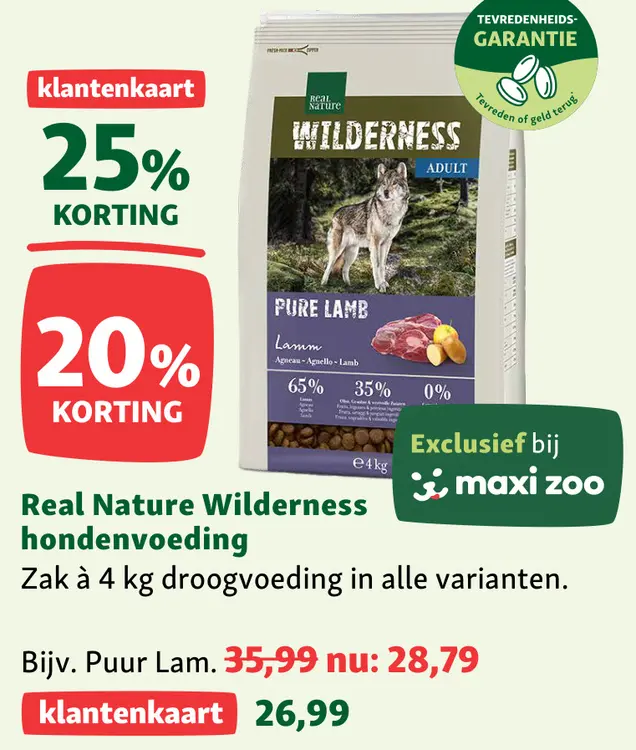 Aanbieding: Real Nature Wilderness hondenvoeding
