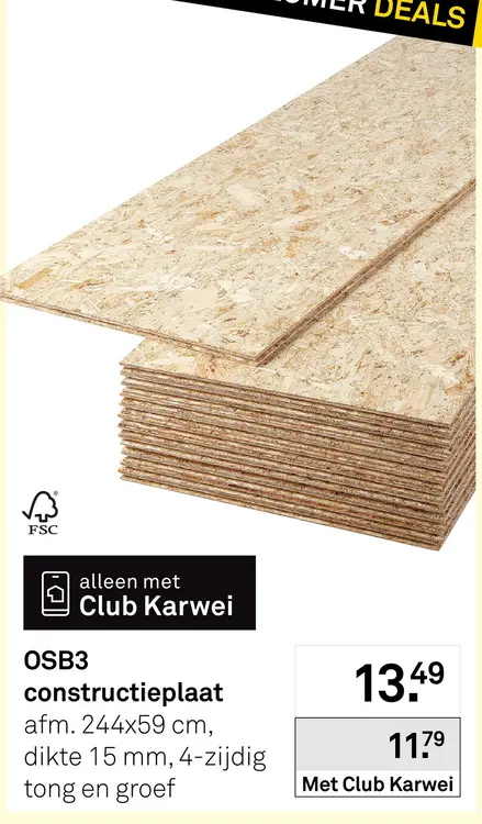 Aanbieding: OSB3 constructieplaat