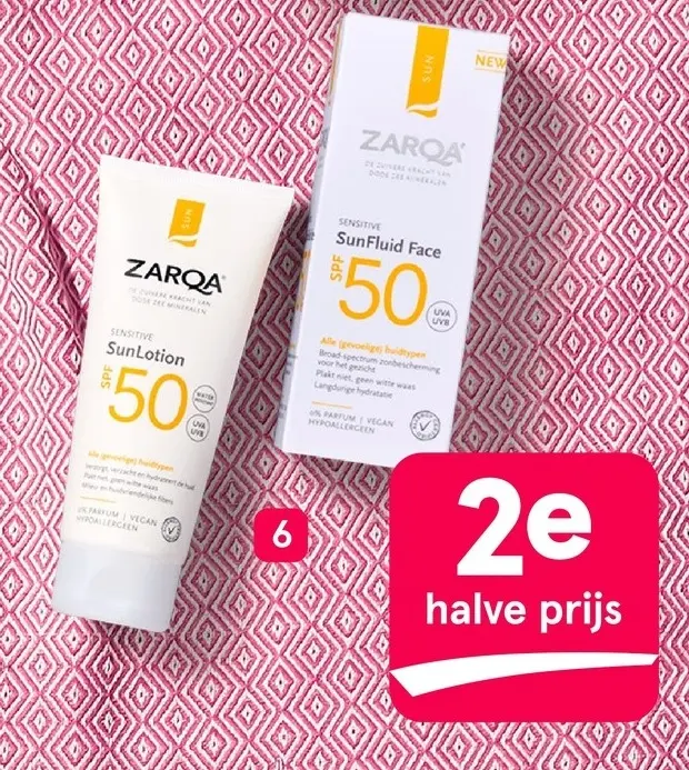 Aanbieding: ZARQA zonbescherming en aftersun