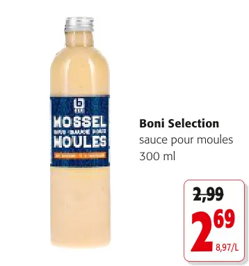 Offre: sauce pour moules