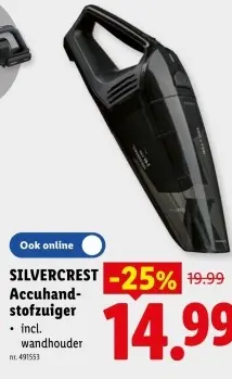 Promotie: Accuhandstofzuiger