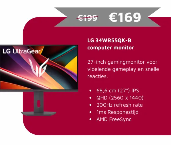 Aanbieding: LG 27G610A-B computer monitor