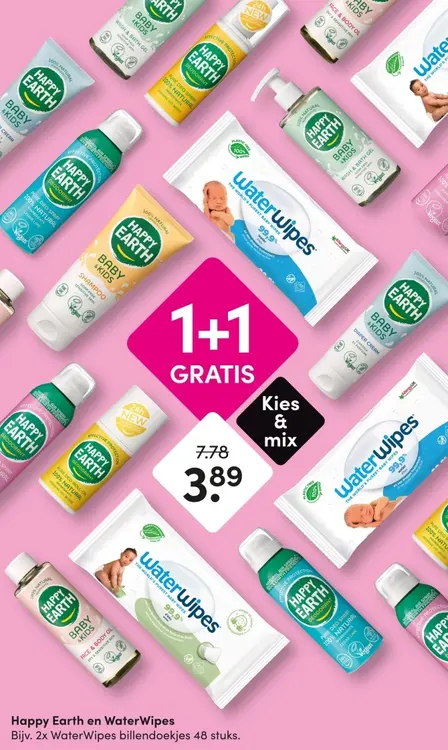 Aanbieding: Happy Earth and WaterWipes products