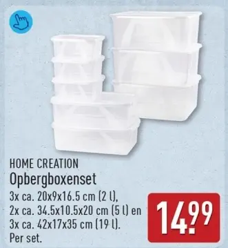 Aanbieding: Opbergboxenset