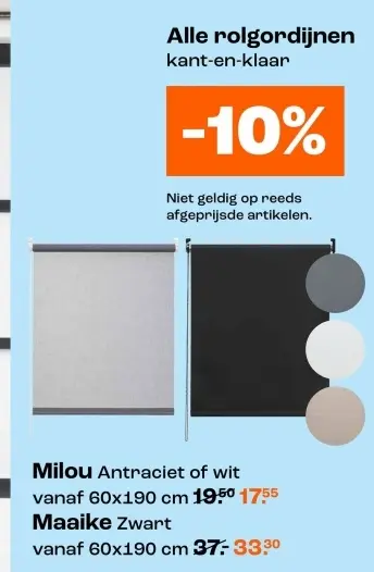Promotie: Rolgordijnen