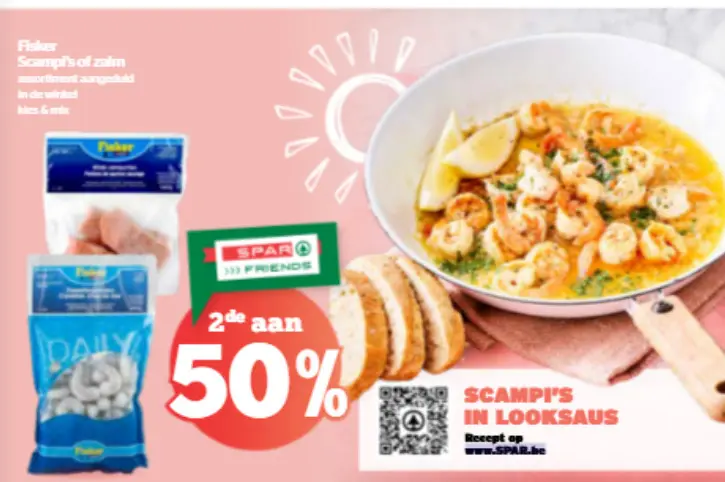 Promotie: Scampi's of zalm