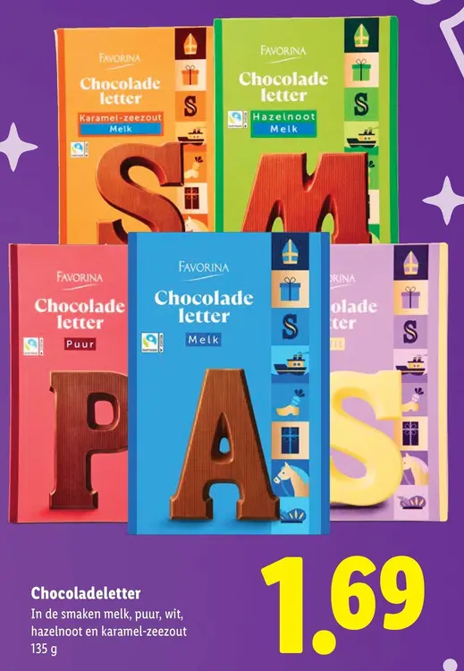 Aanbieding: Chocoladeletter