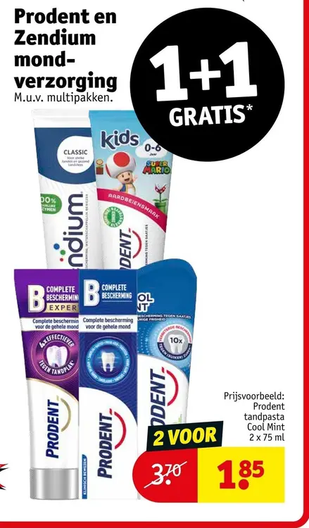 Aanbieding: Prodent en Zendium mondverzorging