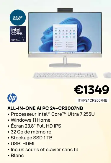 Offre: All-in-one ai pc 24-cr2007nb
