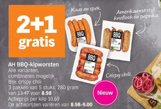 Promotie: BBQ-kipworsten