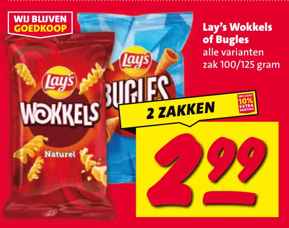 Aanbieding: Wokkels of Bugles