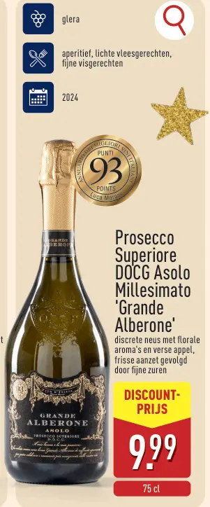 Aanbieding: Prosecco Superiore DOCG Asolo Millesimato 'Grande Alberone'