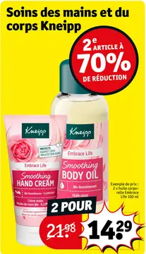 Offre: Soins des mains et du corps Kneipp