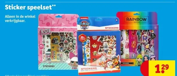 Aanbieding: Sticker speelset