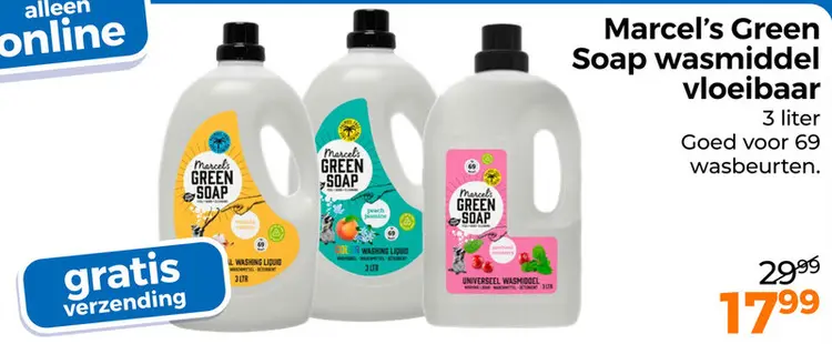Aanbieding: Marcel's Green Soap wasmiddel vloeibaar