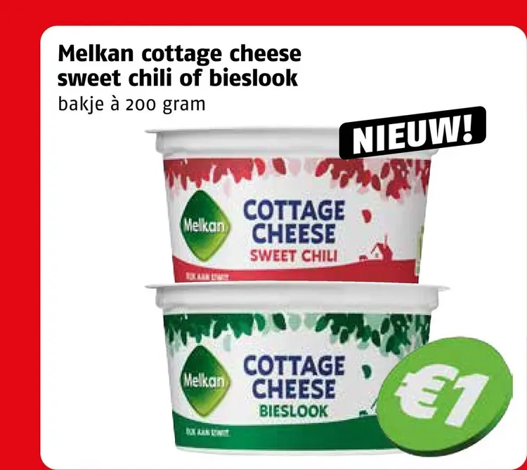 Aanbieding: Cottage cheese sweet chili of bieslook
