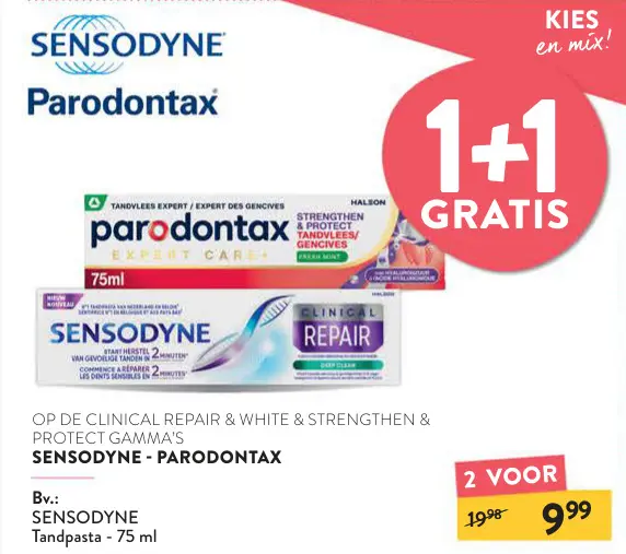 Promotie: SENSODYNE en PARODONTAX