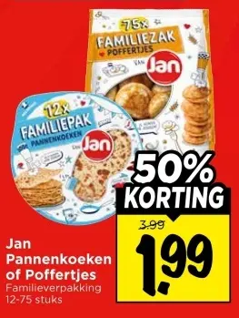 Aanbieding: Pannenkoeken of Poffertjes