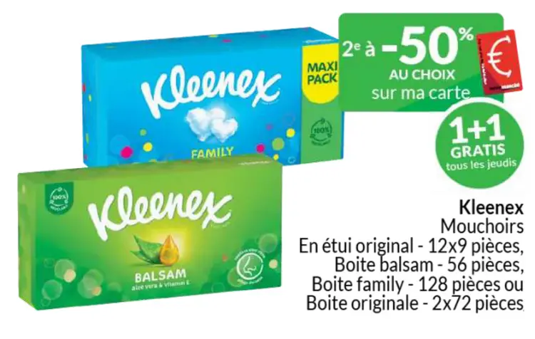 Offre: Kleenex Mouchoirs