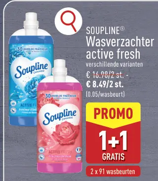 Promotie: SOUPLINE® Wasverzachter active fresh