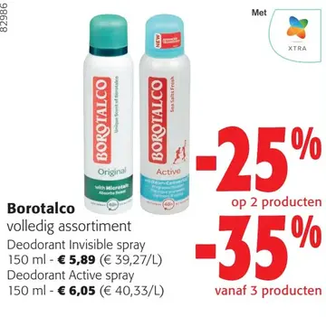 Aanbieding: Borotalco volledig assortiment