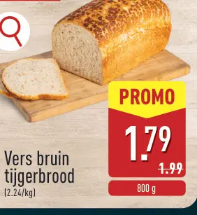Promotie: Vers bruin tijgerbrood