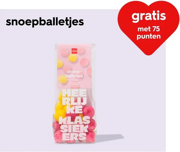 Promotie: snoepballetjes