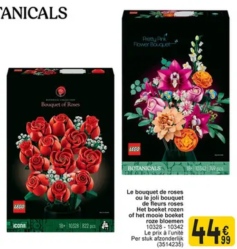 Offre: Le bouquet de roses ou le joli bouquet de fleurs roses / Het boeket rozen of het mooie boeket roze bloemen
