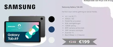 Aanbieding: Samsung Galaxy Tab A9