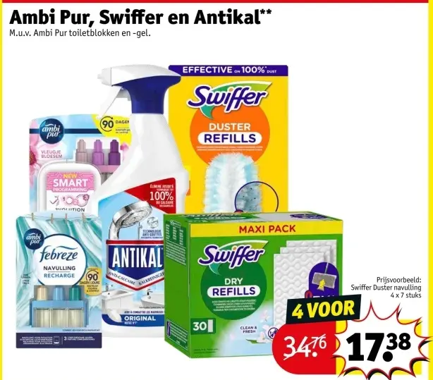 Aanbieding: Ambi Pur, Swiffer en Antikal