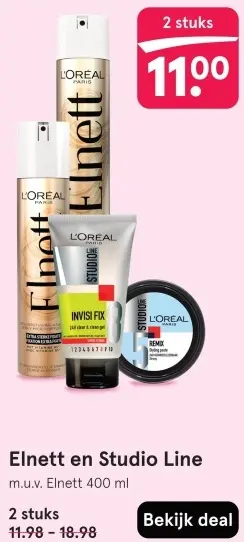 Aanbieding: Elnett en Studio Line