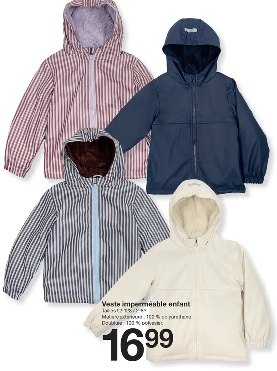 Offre: Veste imperméable enfant