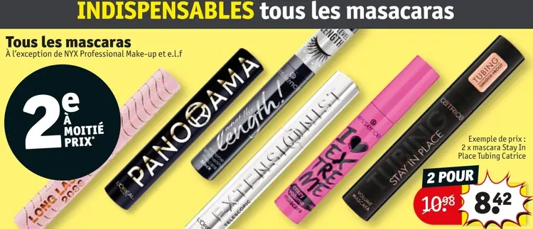 Offre: Tous les mascaras