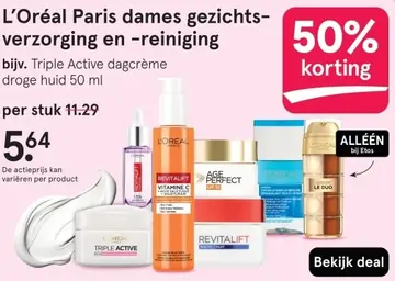 Aanbieding: Dames gezichtsverzorging en -reiniging
