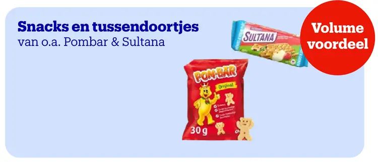 Aanbieding: Snacks en tussendoortjes