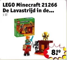 Aanbieding: Minecraft 21266 De Lavastrijd in de...