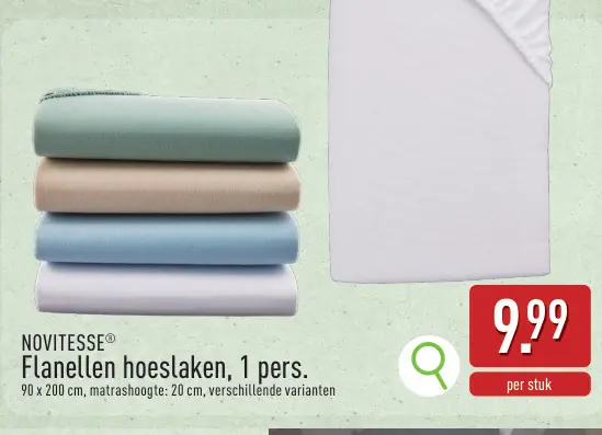 Aanbieding: Flanellen hoeslaken