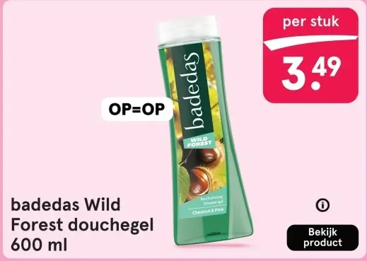 Aanbieding: badedas Wild Forest douchegel