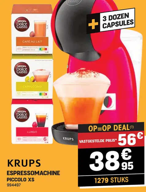 Promotie: Espressomachine piccolo xs