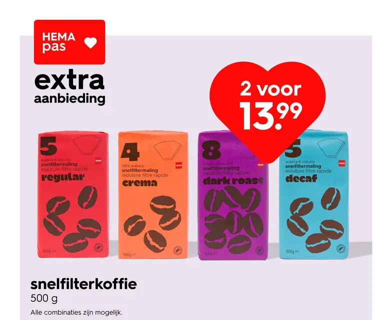 Aanbieding: Snelfilterkoffie