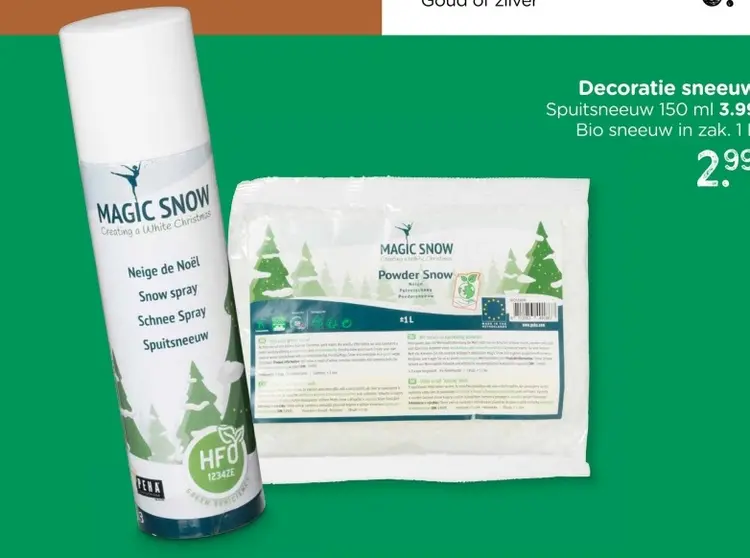 Aanbieding: Decoratie sneeuw